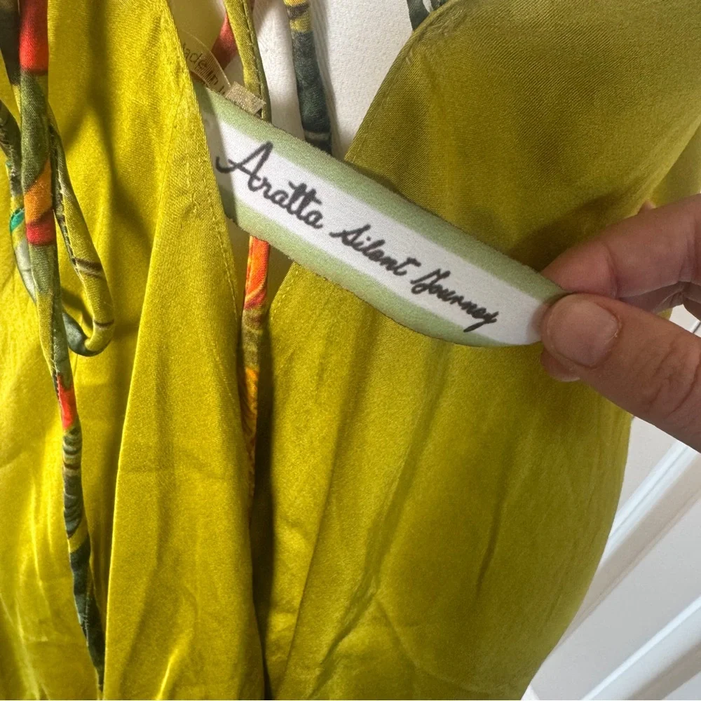 Aratta Silent Journey French Riviera Tasseled Floral Dress Large NWT $190 - Picture 8 of 10